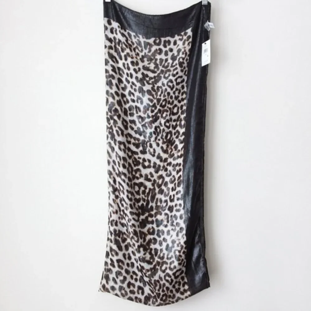 Calvin Klein Leopard Print Scarf